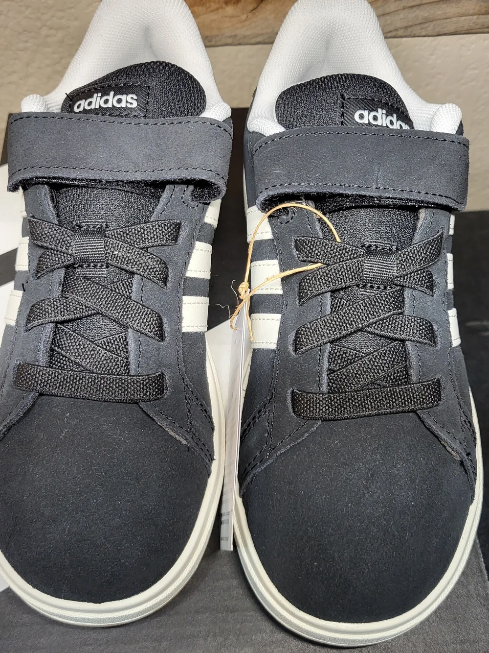 *NEW* Adidas Grand Court 00s EL C Black White Gum 